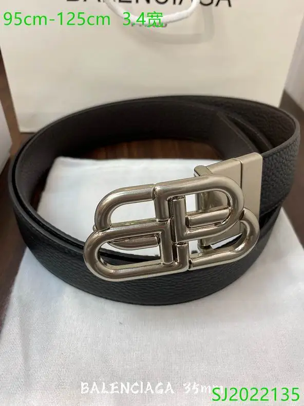 Balenciaga belt 34mmX95-125cm 7D02